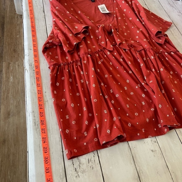 NWT Torrid Vintage Cotton Jersey V-Neck
Relaxed Tie Front size 3x - Picture 8 of 9